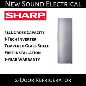 Sharp 287L 2 Door Inverter Fridge SJ-RX38E-SL