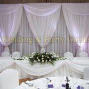 3m*6m Luxury White Wedding Backdrop with Beatiful Swag Wedding drape and curtain wedding decoration