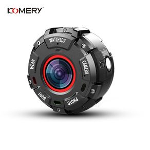 KOMERY Mini Sport Action Camera HD1080P WiFi Waterproof 30M DV 5 pcs wide-angle lenses Night Version Shooting Smart Watch Camera