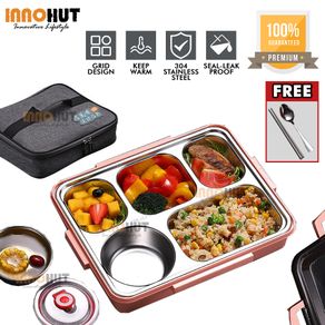 Pinkah Lunch Box Vacuum Insulated Keep Food Warm Leakproof Containers  2-layer Stainless Steel Thermal Food