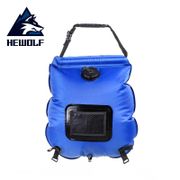 Hewolf 20L Outdoor Shower Bag Foldable Solar Energy Heated PVC Water Bag Camping Travel Hiking Climbing Picnic Water Storage