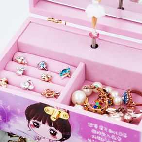 Limited Time Purchase _ Frozen Children Cartoon Jewelry Box Princess Storage Girls Dressing Ring Necklace Exquisite