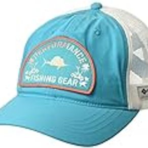 Columbia Women's PFG Ponytail Patch Snap Back, Ocean Teal/Fish Friends, One Size
