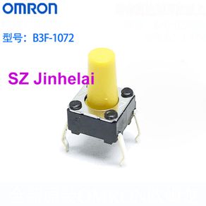 100pcs OMRON B3F-1072 Authentic original TACTILE SWITCH 1.47N,Key button 6*6*9.5mm сенсорный выключатель
