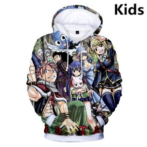 3 To 14 Years Kids Hoodies Fairy Tail 3d Printed Hoodie Sweatshirt Boys Girls Cartoon Outerwear Sweatshirts Children Clothes