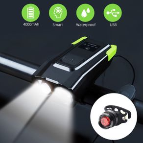 USB Smart Induction Bike Headlight Bicycle Front Lamp USB Rechargeable Bike Headlight