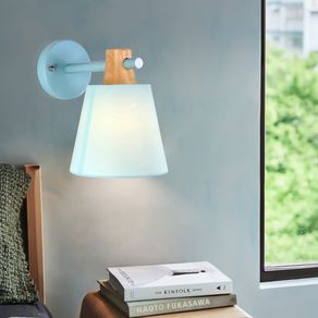 Nordic wall lamp bedside lamp bedroom modern living room aisle stairs simple iron belt wall lamp LED light