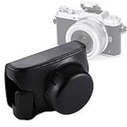 Camera & Photo Accessories Full Body Camera PU Leather Camera Case Bag with Strap for Panasonic Lumix GF7 / GF8 / GF9 (12-32mm / 14-42mm Lens) (Black) (Color : Black)