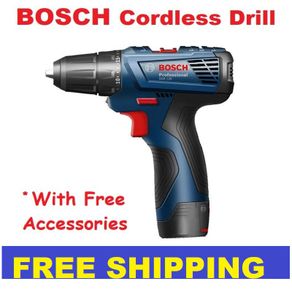 BOSCH CORDLESS BATTERY DRILL WITH ACCESSORIES/ SCREWDRIVER COMPACT LIGHTWEIGHT