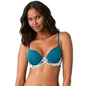 Wacoal Women's Instant Icon Contour Bra, Deep Teal Blue/Glass