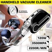 4 in 1 Car Vacuum Cleaner 3500Pa Wet & Dry Vacuum Cleaner Handheld with Auto Tire Inflator + LED