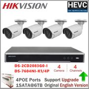 Hikvision Video Surveillance Bullet 8MP IP Camera POE Outdoor DS-2CD2083G0-I Outdoor Security Camera Night Vision