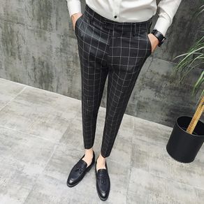 Trendy Pattern Plaid Streetwear Black Harem Trousers High Quality Jogger  Sweatpants Fashion Luxury Brand Pants _ - AliExpress Mobile
