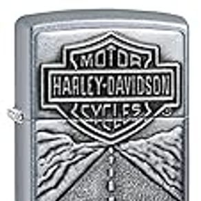 Zippo Harley Davidson Shield and American Legend Emblem Street Chrome Pocket Lighter
