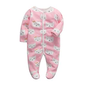 ❉﹍Baby Clothing girls Newborn Romper Footed Sleepsuit  Cotton Baby Pajamas