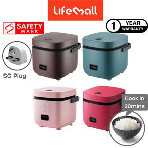 1.7L Electric Rice Cooker Single Double Layer 220V Multi Cooker Non-Stick  Pot