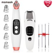 Ultrasonic Skin Scrubber Facial Pore Cleaner Vacuum Suction Extractor Blackhead removal Deep Clean Acne Needle Skin Care Tools