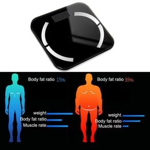 Bluetooth Body Fat Scale Smart Backlit Display Scale Water Muscle