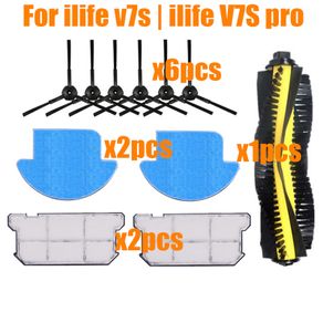 chuwi ilife v7 v7s v7spro V7s plus Robotic Vacuum Cleaner parts kit main brush+side brush+dust hepa filter+mop cloth accessories