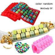 Silicone Mold Alphabets Letters Chocolate Mold Jelly Ice Mold Tray Maker Silicone Candy Fondant Cake Decoration Tools