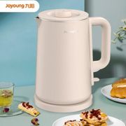 🔥XD.Store electric kettle Jiuyang Kettle Electric Kettle1.7LSeamless Double-Layer Anti-Scald304Stainless Steel Separatio