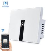 Gorelax Wifi Wireless Remote Control Touch Wall Light Timer Switch, US/AU Standard 1 Gang Smart Home Switch Phone App Control