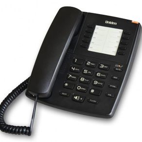 Uniden AS7301 Black Corded Phone with Speakerphone and Message Lamp