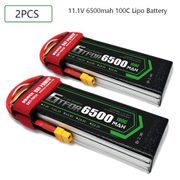 GTFDR 3S 11.1V 6500mah 100C-200C Lipo Battery 3S  XT60 T Deans XT90 EC5 For FPV Drone Airplane Car Racing Truck Boat RC Parts