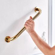 Biggers sanitary gold-plated finish brass bathroom grab bar 30-50cm length toilet safety handrails towel rail bar