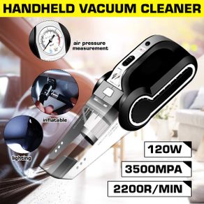 4 in 1 Portable Car Vacuum Cleaner 120W 4000pa Wet/Dry Auto Vacuums Cleaner Mini Handheld Air Compressor For Home Vehicles