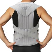 Adjustable Silver 2 Support Keel Shoulder Posture Corrector Corset Lower Back Pain Brace Orthopedic Belt Health Care Men Women