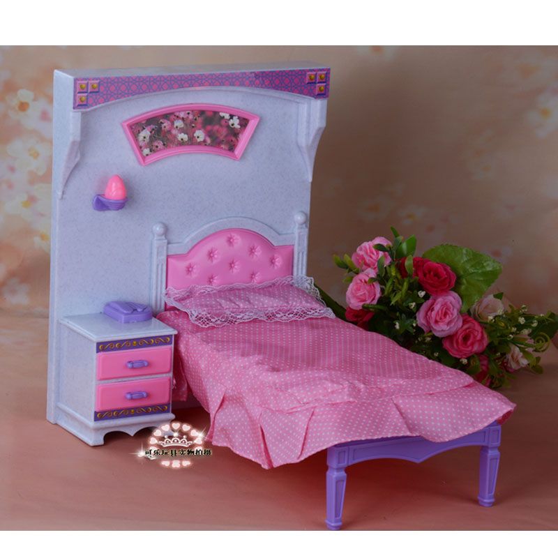 Dream Doll house mini Furniture Pink Chest Closet Wardrobe +