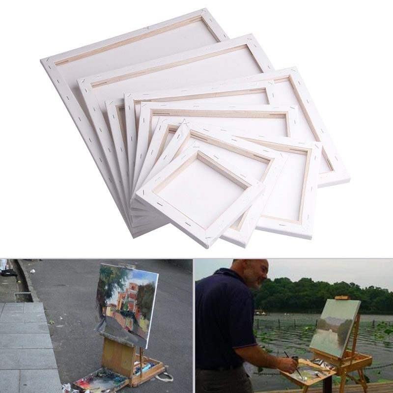 multiple sizes white blank square artist canvas for oil painting acrylic  cotton canvas board Prices and Specs in Singapore, 01/2024