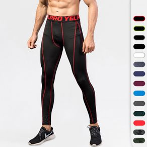 Men's Compression Pants Running Tights Men Bodybuilding Jogging Skinny Sport Leggings Gym Compression Fitness Trousers