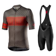Quick Dry Mountain Bike Breathable  Short Sleeve Cycling Jersey And Bib Shorts Set For Men