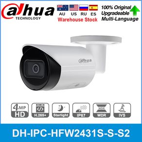 Original Dahua International Version IPC-HFW2431S-S-S2 4MP IP Camera IR30M IP67 built-in sd card slot P2P Camera