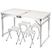 Outdoor Folding Table Chair Camping Aluminium Alloy Picnic Table Waterproof Ultra-light Durable Folding Table Desk For Picnic