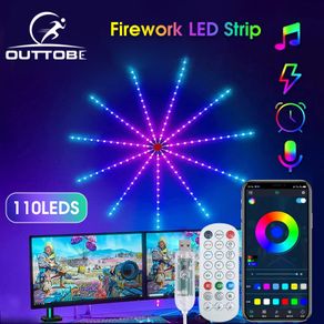 Firework LED Strip Lights Dream Color RGB Changing Music Sound Sync  Bluetooth Firework Lights with Remote Control DC 5V USB LED - AliExpress