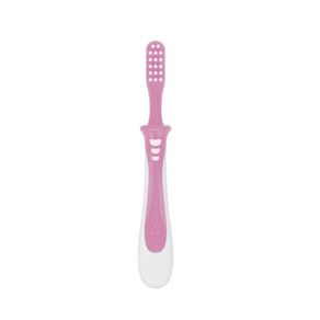 Pigeon Baby Training Toothbrush Lesson 3 Pink (1s) | For Baby Age 12 Months & Above