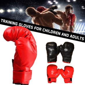 HIGH Quality Adults Kids Boxing Gloves Leather MMA Muay Thai Boxe De Luva Mitts Men and Women Sanda Training  Equipments 8