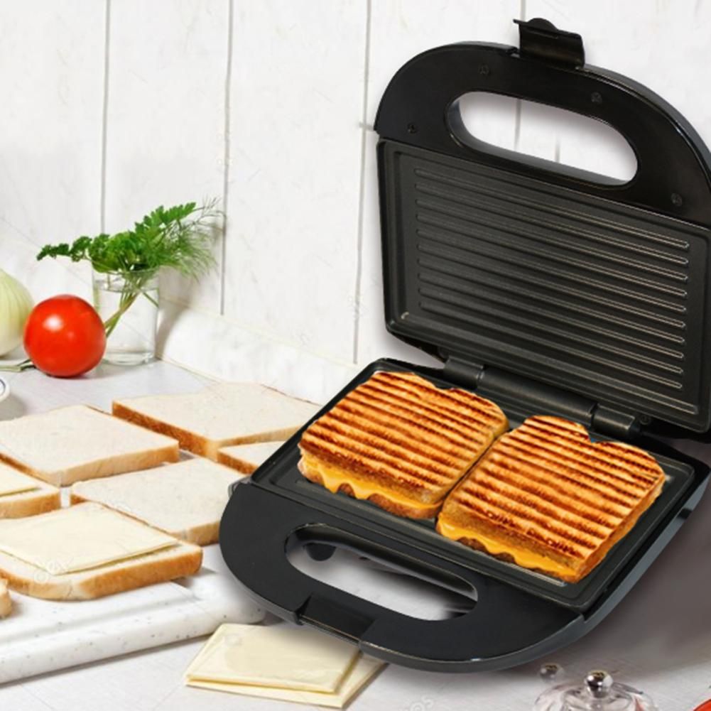 750W Electric Sandwich Waffle Panini Machine Multifunction Eggs Sandwich  Maker Mini Bread Grill Steak Frying Oven Waffle Iron EU