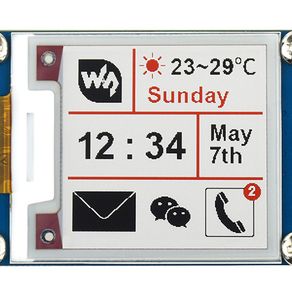 128×80, 1.02inch E-Ink display module, black/white dual-color, SPI interface