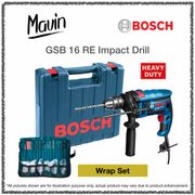 🛠 BOSCH GSB 16 RE Impact Drill ⚠️Wrap Set  [6 Months Manufacturer’s Warranty] SKU2005172030