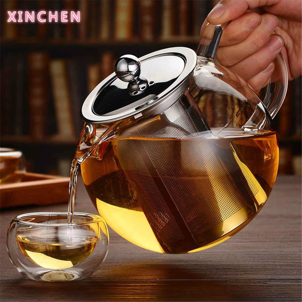 XINCHEN 1 Set Coffee Mug Tea Glass Cup Transparent Clear Glass Milk Mug  Coffee Tea Mugs With Tea Infuser Filter Lid Water Cup