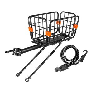 WEST BIKING Bicycle Rack 75KG Bicycle Luggage Carrier Rear Cargo Rack With Basket Stand 26-27.5 Bike Aluminum Alloy MTB Bike Rear Shelf Cycling Racks