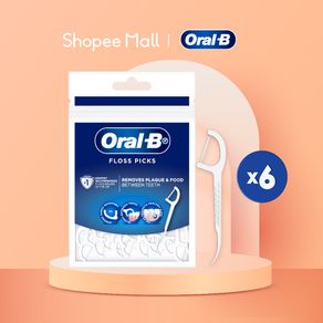 [Bundle of 6] Oral-B Floss Picks 30ct/75ct
