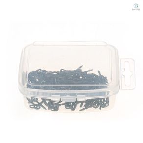 100pcs 14mm Boilies Bait Screws with Oval Link Loops Swivel Carp Fishing Terminal Rig Pop Ups Tackle[24][New Arrival]