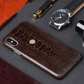 Original Leather Phone case For Xiaomi Mi 9T PRO 9se Mix2S max 3 Genuine leather ostrich leg funda for Redmi Note 7 7a 4X 5 6a