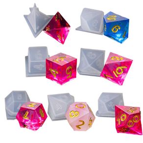 6 Shapes Dice Fillet Square Triangle Dice Mold Crystal Epoxy Resin Mold Kit  Dice Digital Game Silicone Mould Art Craft - Jewelry Tools & Equipments -  AliExpress