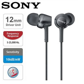 SONY MDR-EX255AP Headphone 3.5mm Wired Earbuds Music Earphone Headset Hands-free with Mic for xiaomi huawei smart phone